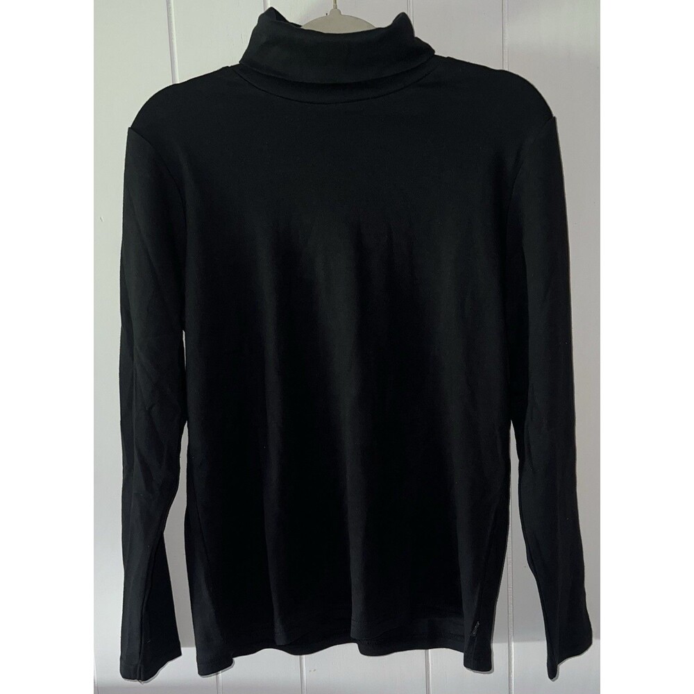 Women’s Liz Clairborne Black Turtleneck Size Medium Long Sleeve